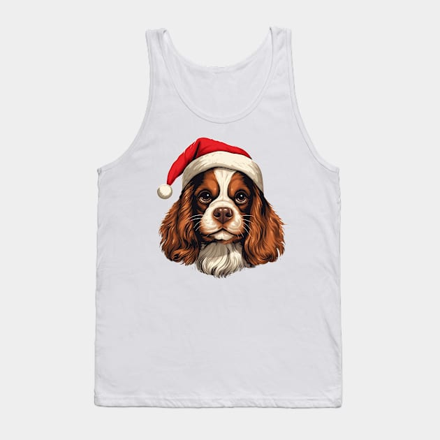 Cavalier King Charles Spaniel Christmas Tank Top by MZeeDesigns